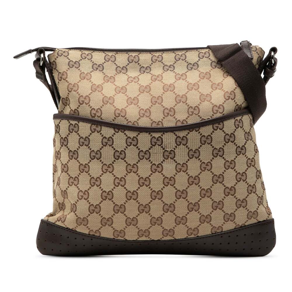 Gucci Zip Messenger Bag Gg Canvas With #256497G67B